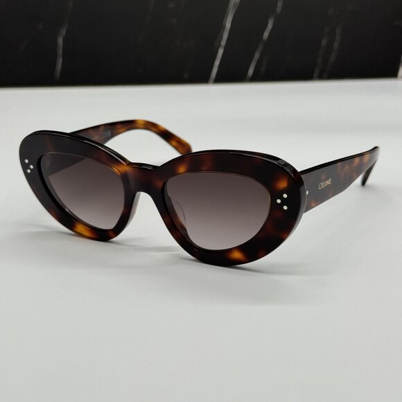 NEW CELINE CL40320U 53F HAVANA BROWN WOMEN SUNGLASSES CELINE - Picture 2 of 9